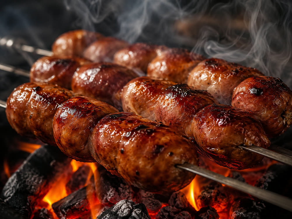 Linguiça apimentada artesanal